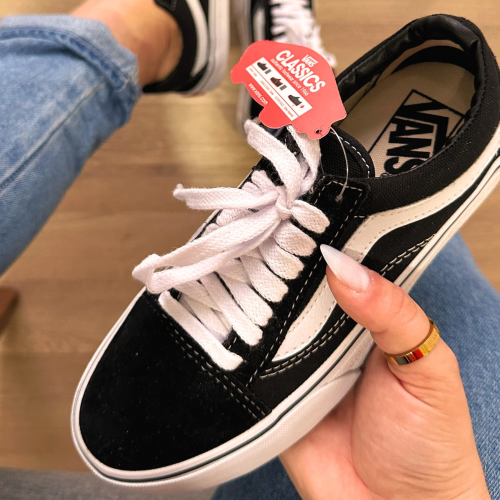 Tênis Vans Old Skool Preto e Branco Premium