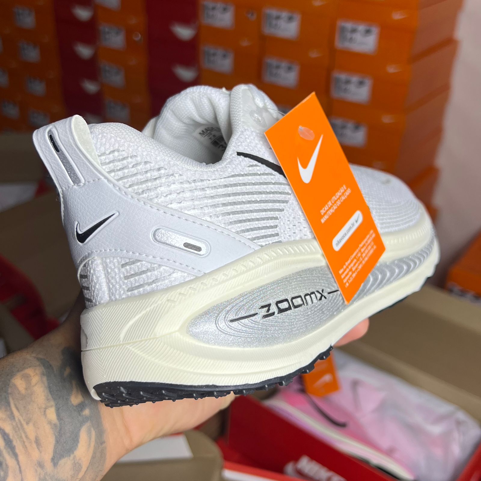 Nike ZoomX Run Branco/Cinza