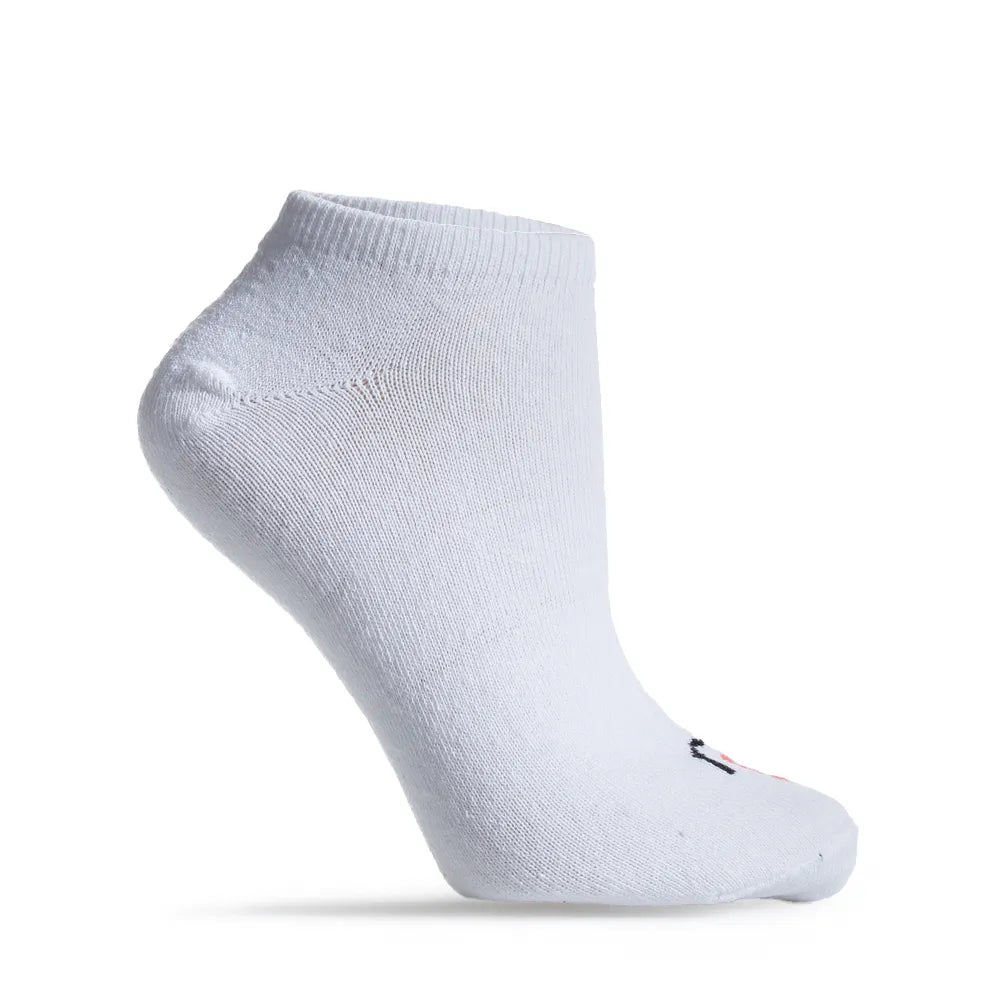 Kit 3 pares de Meia Altomax – Branco/Branco – Meia Algodão Cano Baixo Anatômica