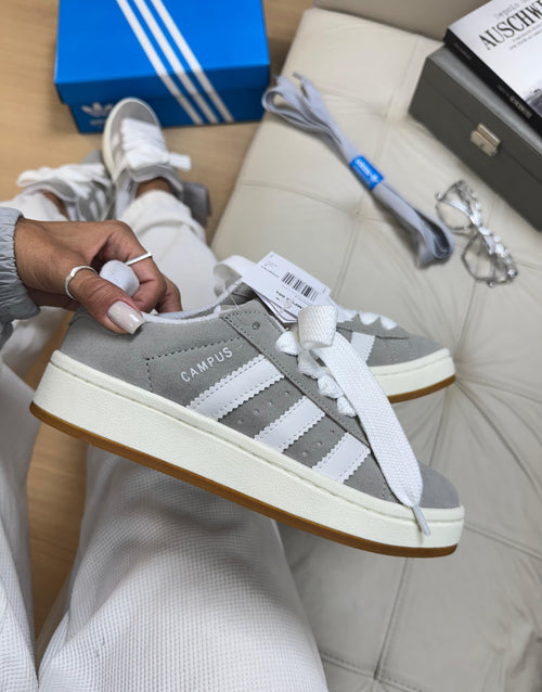 ADIDAS CAMPUS CINZA E BRANCO