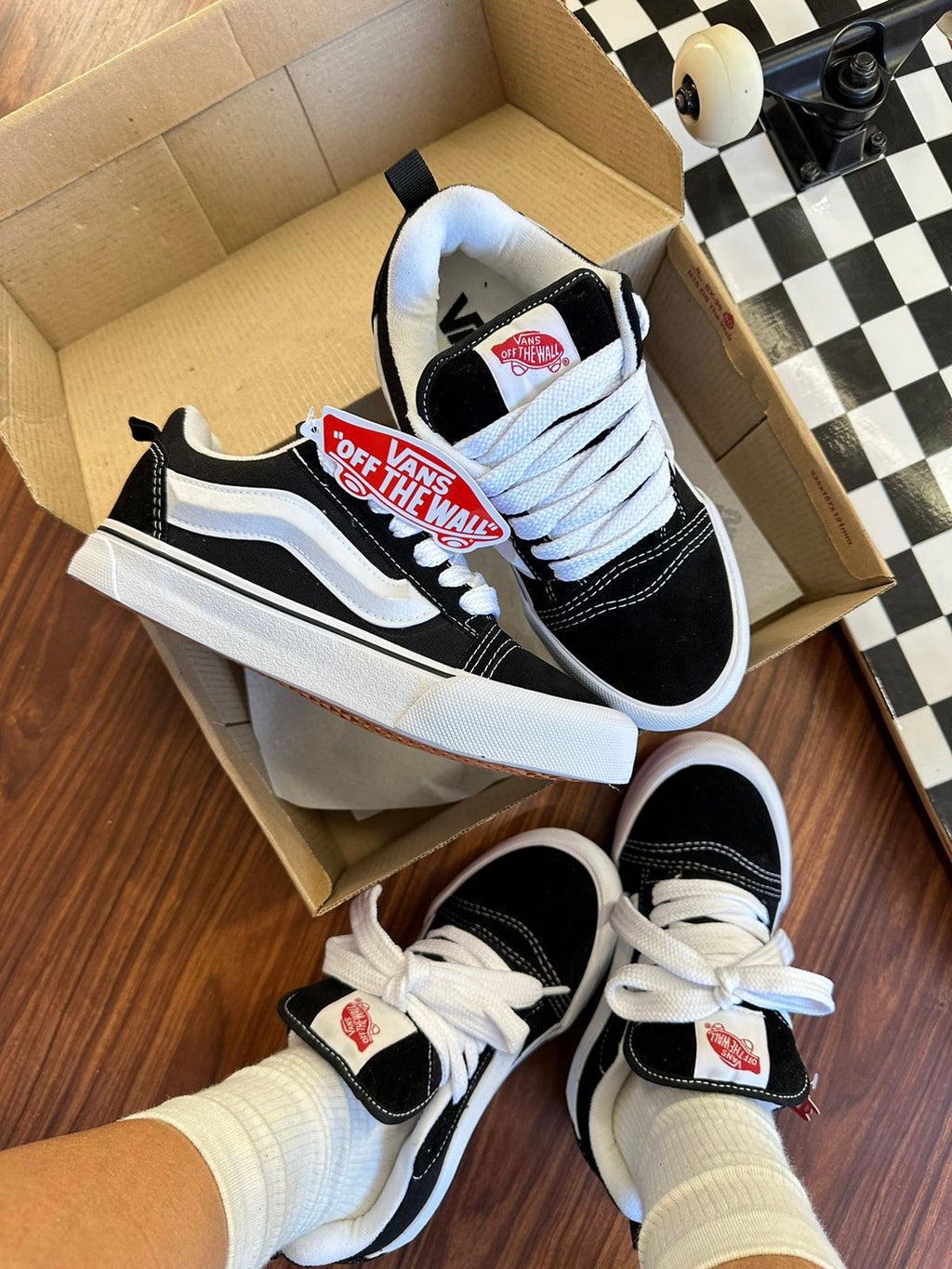 Vans KNU MID Preto/Branco