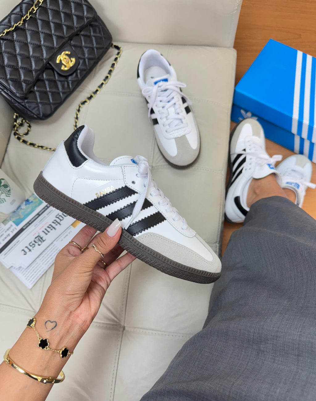 Adidas Samba (Branco/Preto)