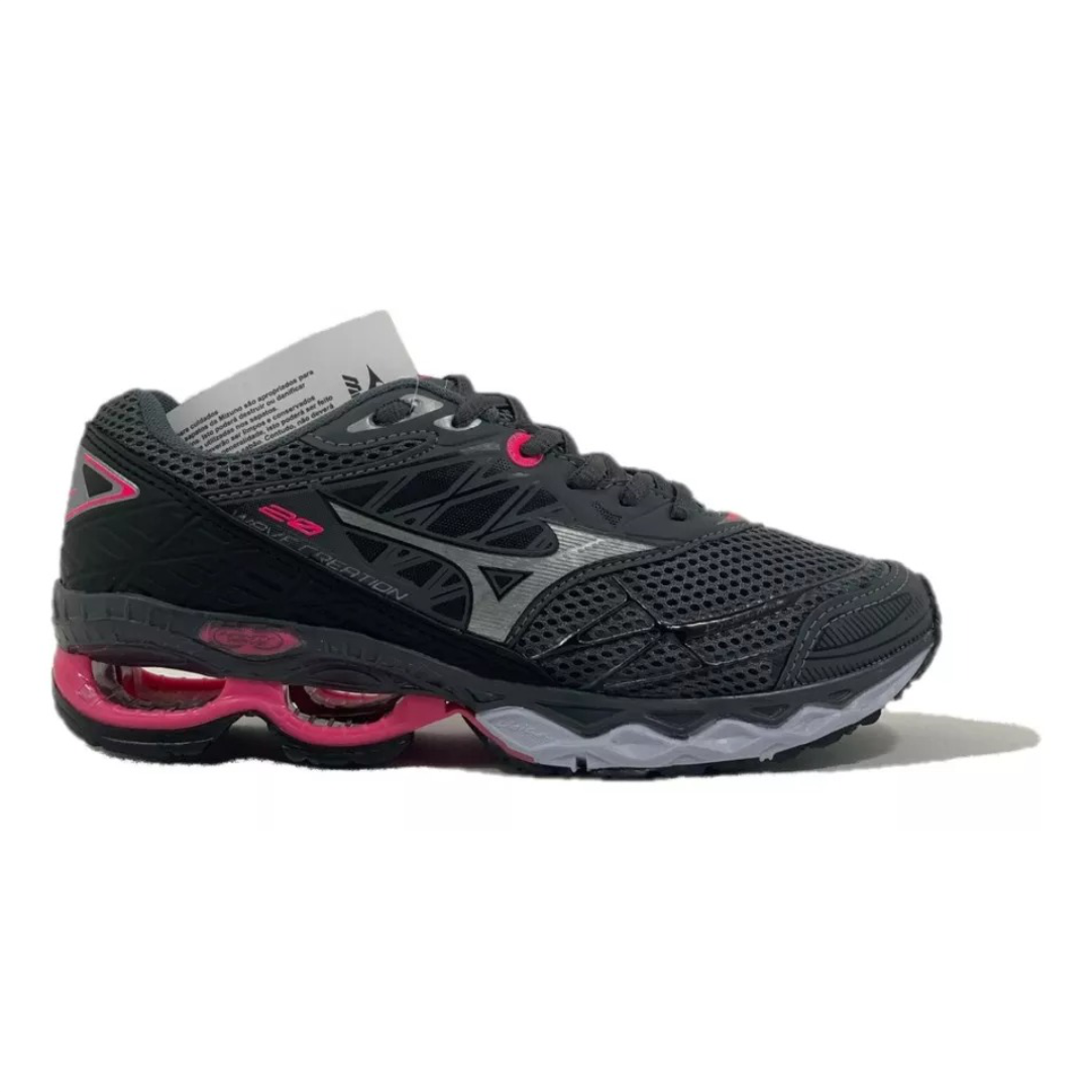 TÊNIS MIZUNO CREATION 20 – GRAFITE ROSA