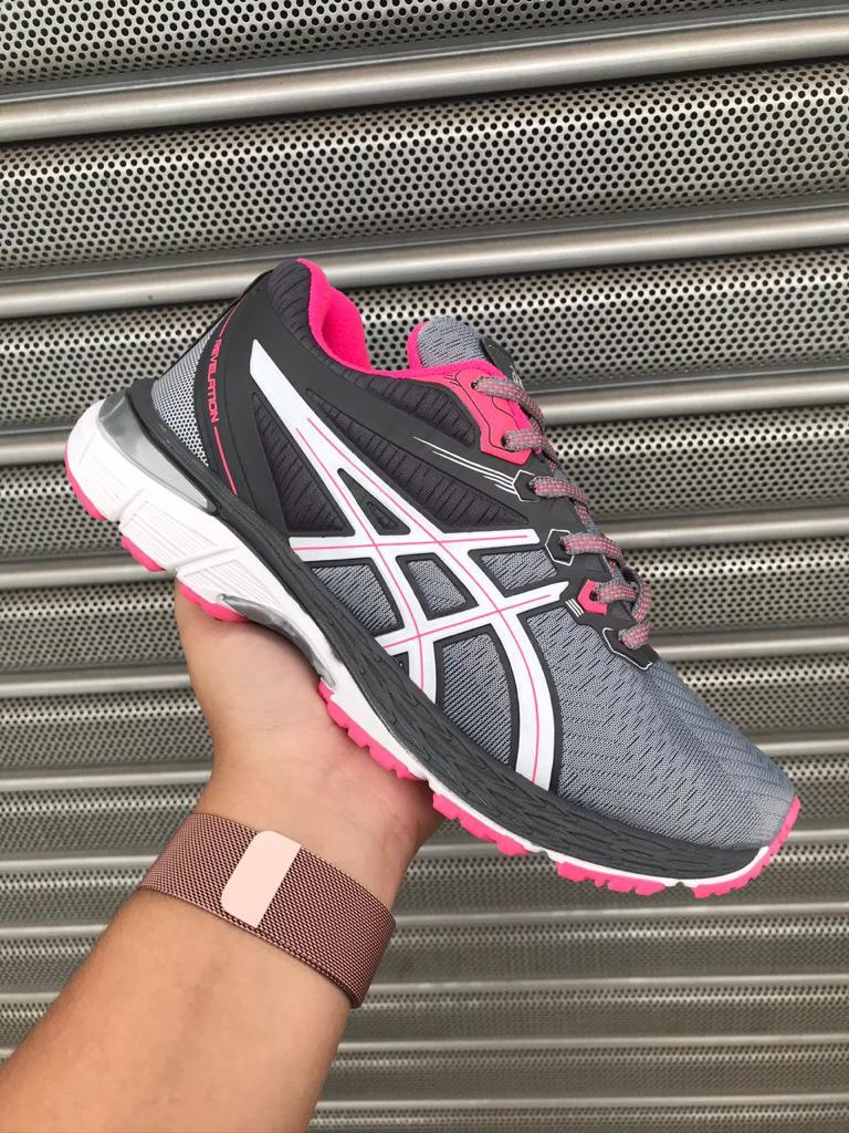 TÊNIS ASICS GEL REVELATION GRAFITE ROSA