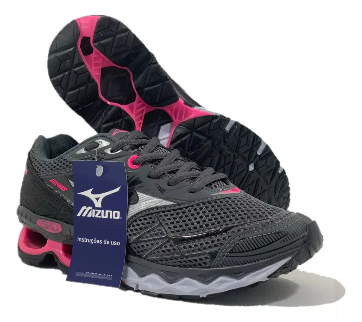 TÊNIS MIZUNO CREATION 20 – GRAFITE ROSA
