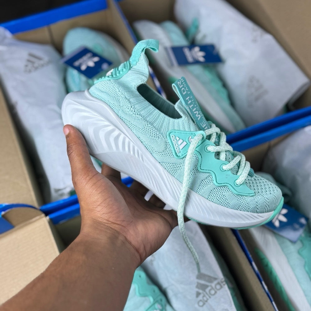 Adidas Kinit EVA   Performance, Conforto e Respirabilidade Total Verde Agua