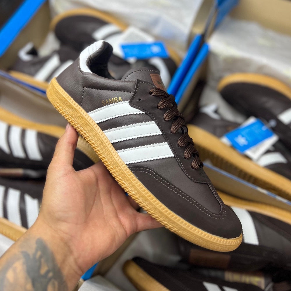 Adidas Samba  (Linha Premium) x Marrom