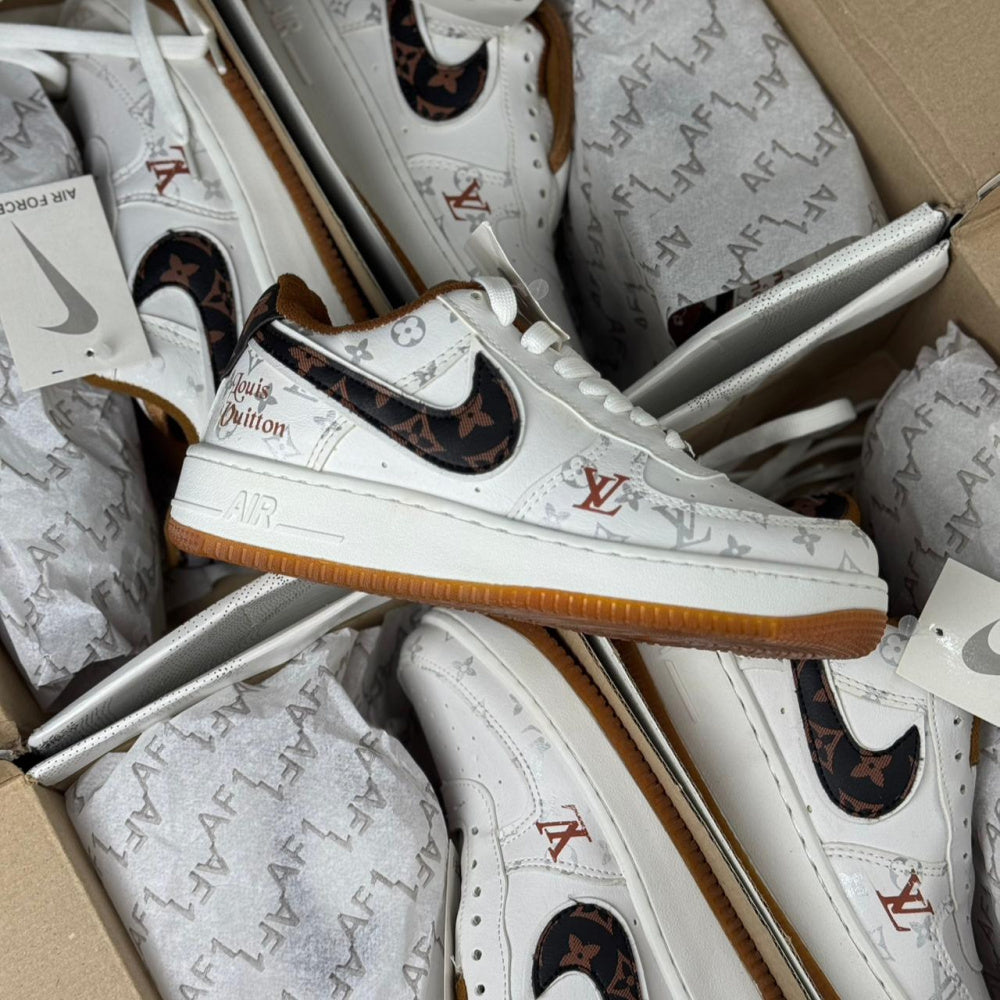 Air Force LV Branco/Café