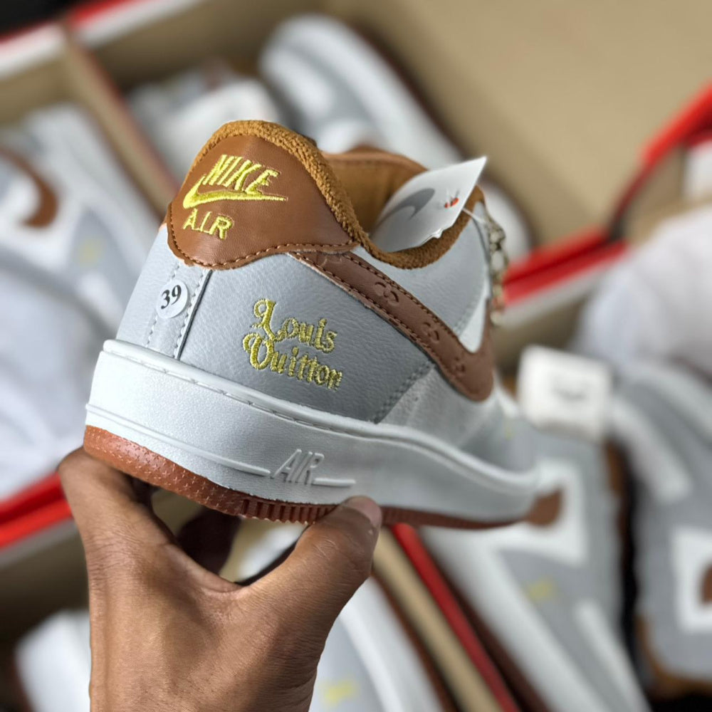 Air Force LV x Branco/Cinza/Marom