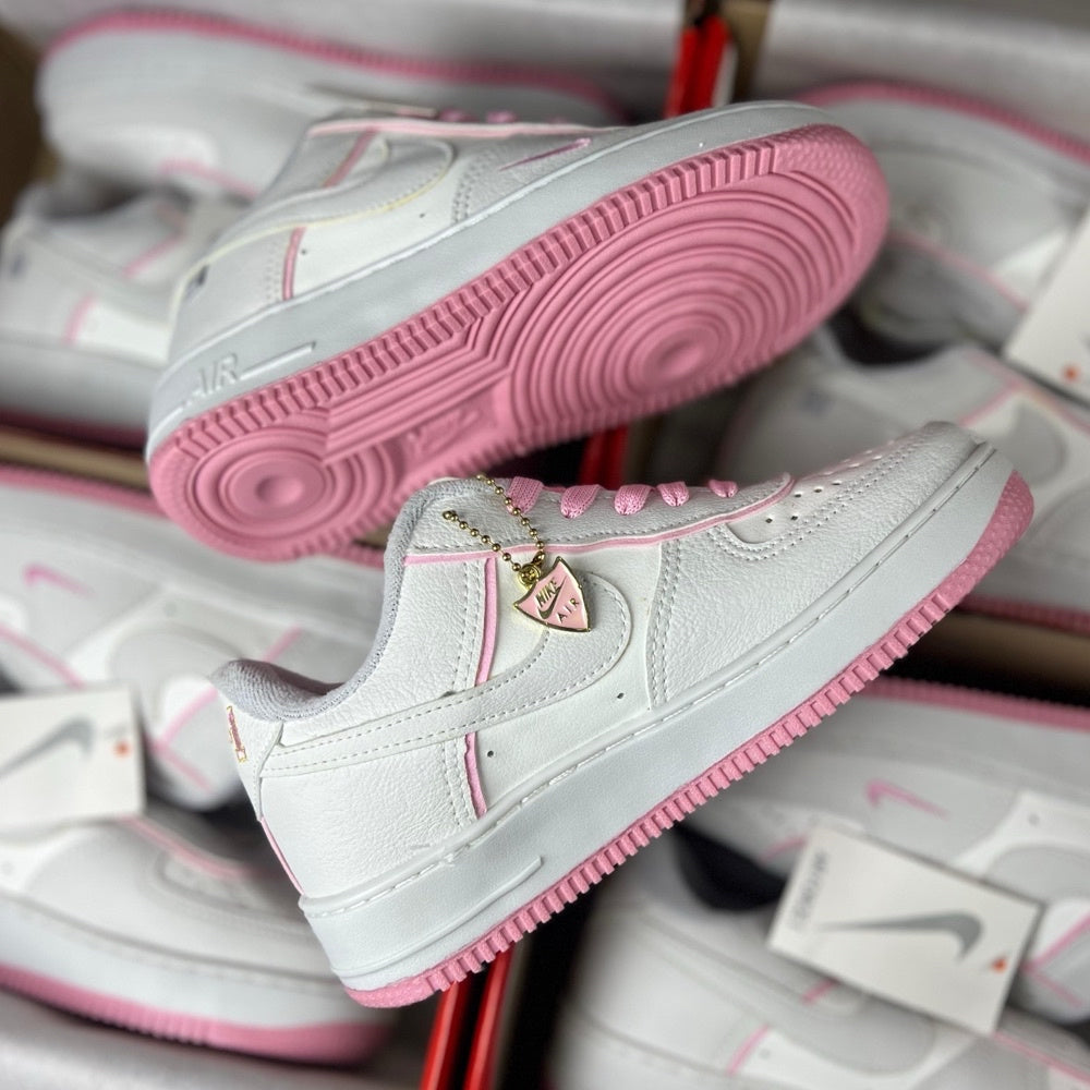 Air Force 1 Sombra  x Branco/Rosa- (Linha Premium)