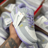 Air Force 1 LV x Branco/Roxo- (Linha Premium)