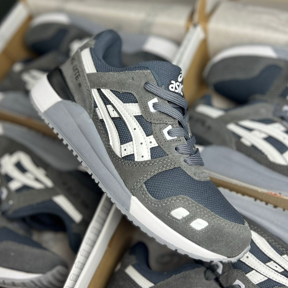 Tênis Masculino Asics Gel-Lyte III x  CHUMBO  (Premium em Couro)