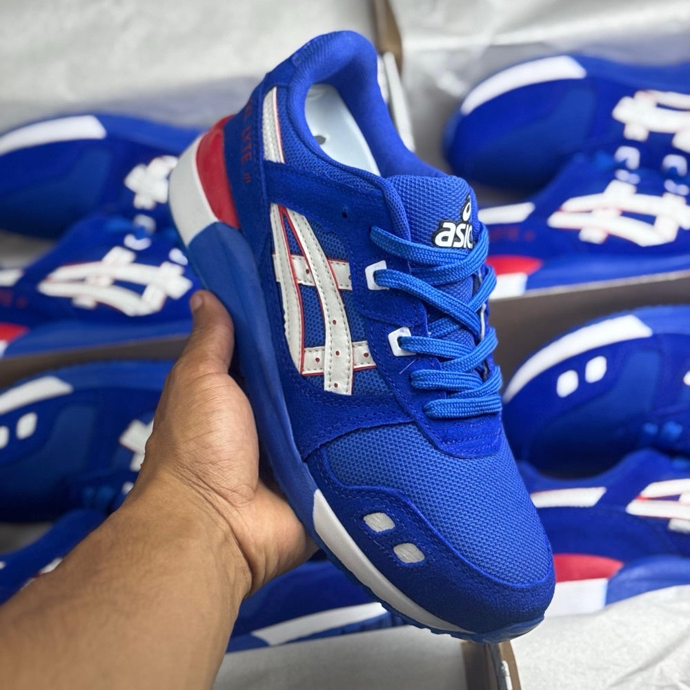 Tênis Masculino Asics Gel-Lyte III X  Azul  (Premium em Couro)